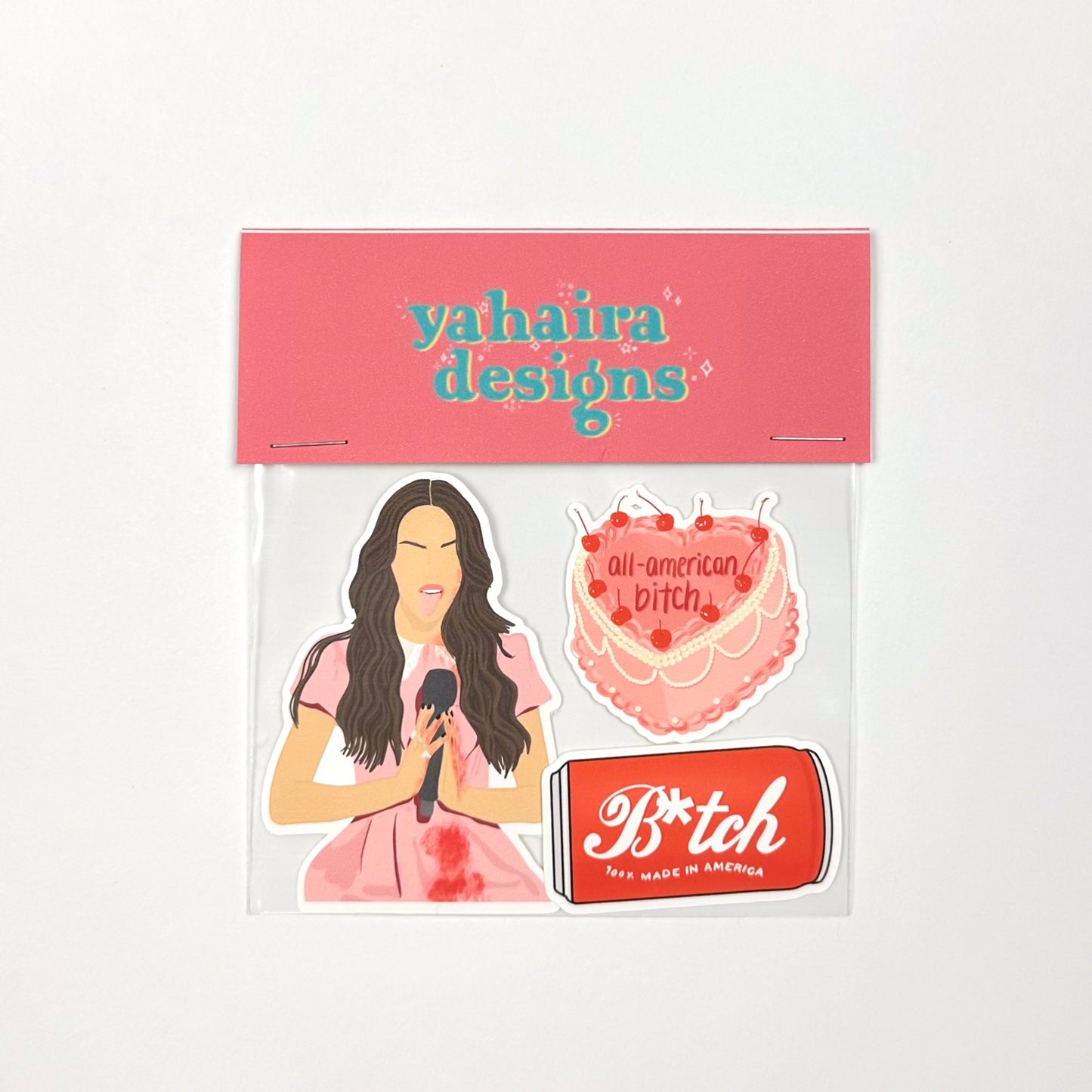 olivia rodrigo (all american b!tch) sticker set