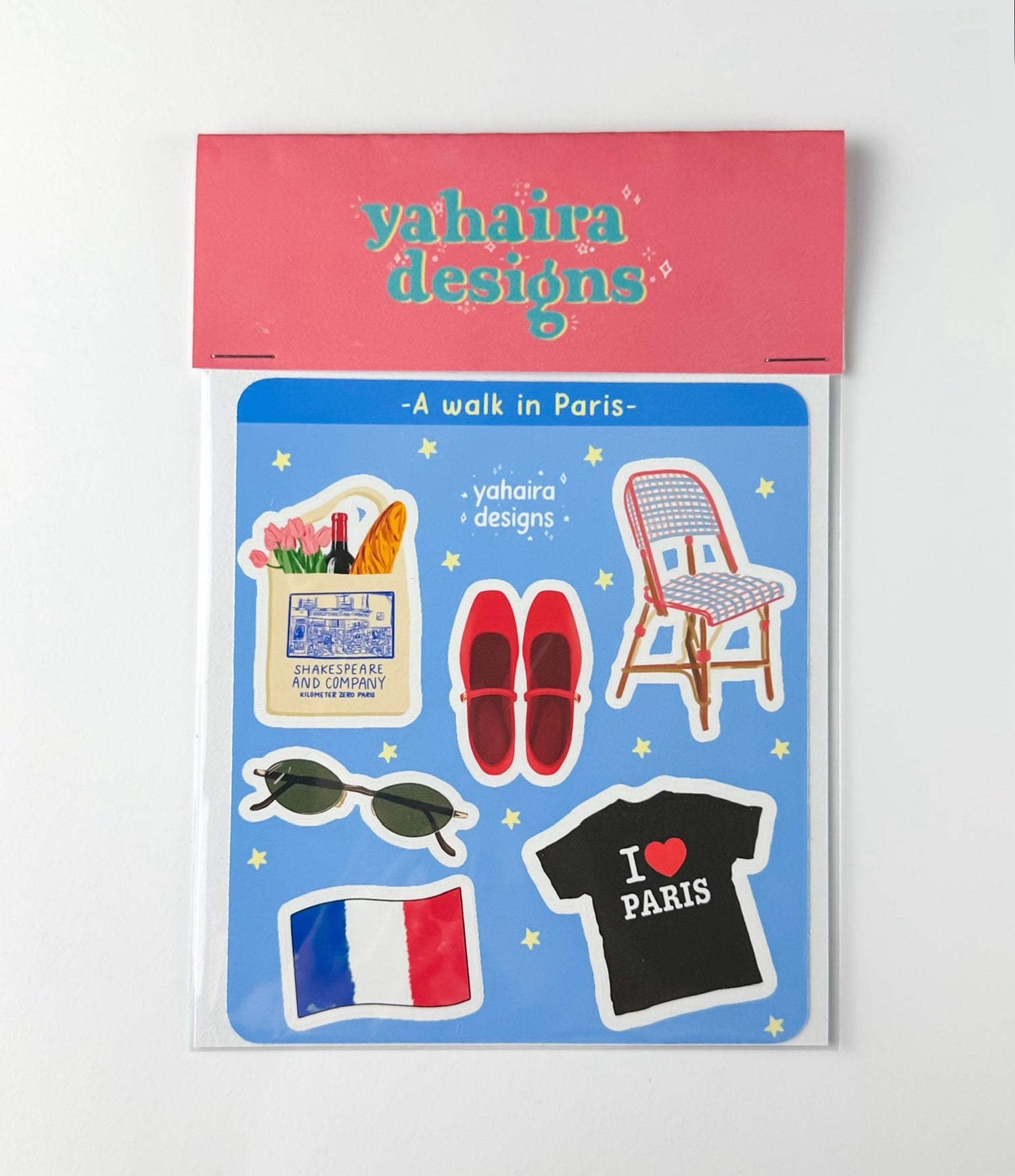 A walk in Paris sticker set