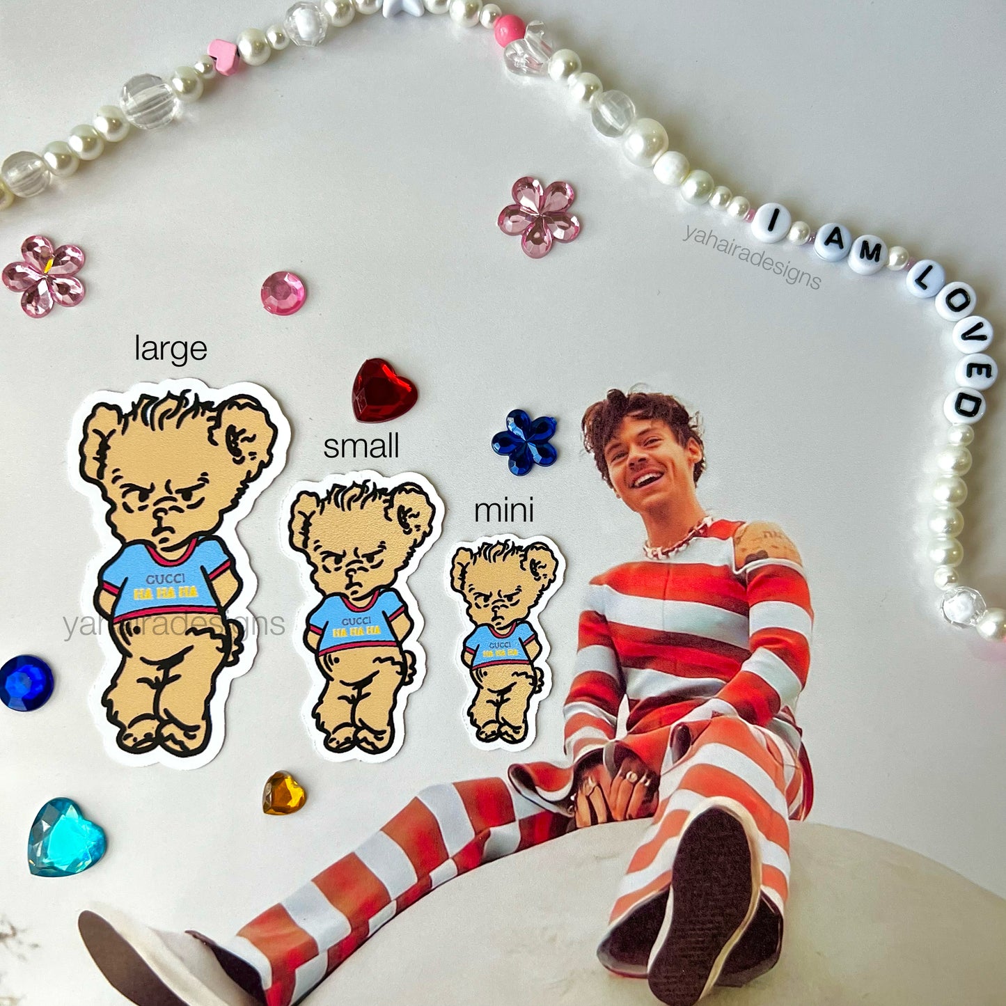 harry styles bear stickers